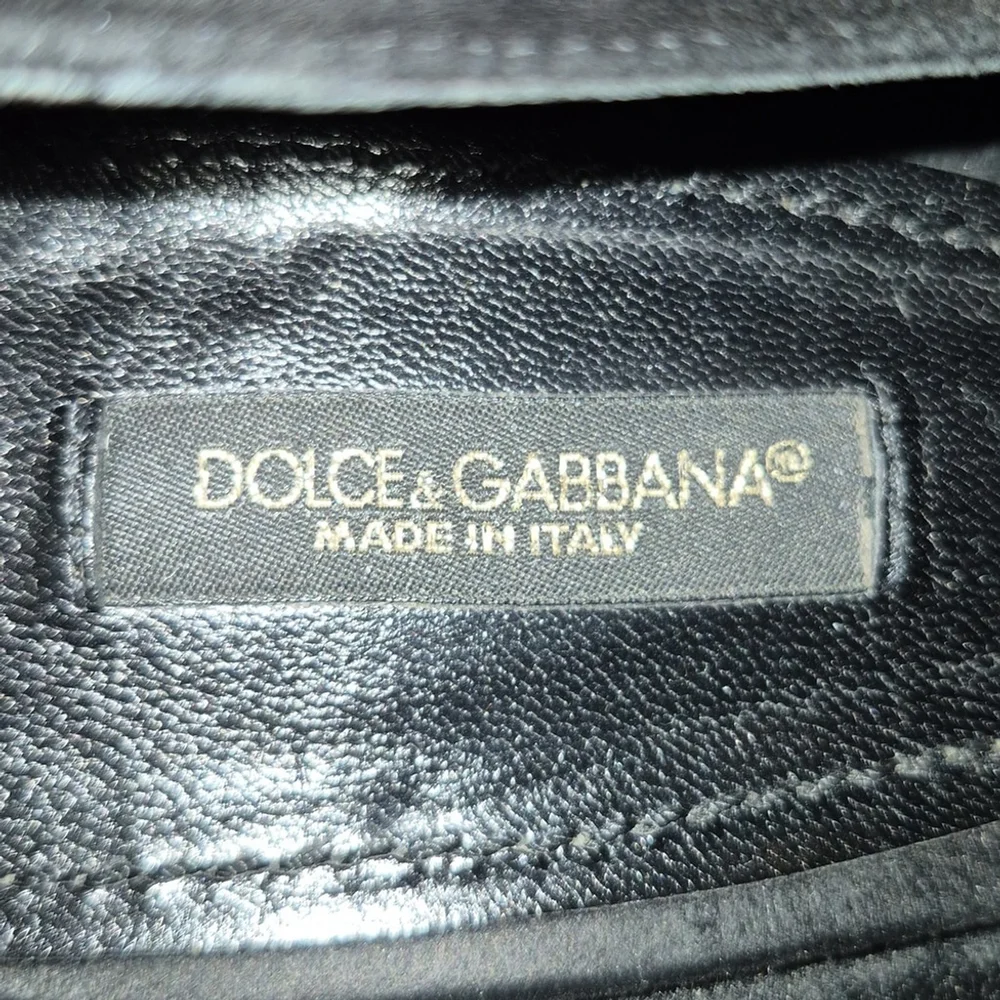 Dolce & Gabbana Black Suede With 1